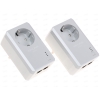Адаптер Powerline TP-LINK TL-PA4020PKIT [Комплект из двух адаптеров, 2x10/100 LAN, встроенная электророзетка]
