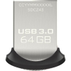 Флеш Диск Sandisk 64Gb Ultra Fit SDCZ43-064G-GAM46 USB3.0 черный