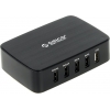 Orico <DCT-5U-BK> Зарядное устройство USB (Вх. AC100-240V, Вых.DC5V, 5xUSB  2.4A,  1xUSB  OTG)