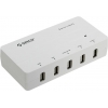 Orico <DCH-5U(-US)-WH> Зарядное устройство USB (Вх. AC100-240V, Вых.DC5V,  5xUSB 2.1A)