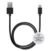Кабель micro USB, Deppa Classic (2А, круглый, реверсивный, 2м, черный )