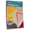 Обложка для переплёта Fellowes Transparent A4 [FS-53772] красная, PVC, 200 мкм, 100 шт.