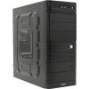 Miditower Exegate <TP-208> Black&Silver ATX  500W (24+4+6/8пин)