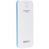 Портативный аккумулятор 16800 mAh InterStep (2USB 2.1/1А, microUSB,LED-фонарик, ГИФТ-упаковка) бело голубой