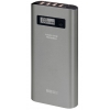 Портативный аккумулятор 20800 mAh, Interstep High-Capacity (3А, 4xUSB, цифр. индикатор, мет. корп., сквозной заряд)