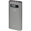 Портативный аккумулятор 24000 mAh, Interstep High-Capacity (3,4А, 4xUSB, цифр. индикатор, мет. корп., сквозной заряд)
