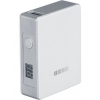 Портативный аккумулятор 5200 mAh, Interstep Soft-touch (2А, 1xUSB, цифр. индикатор, сквозной заряд, Белый)