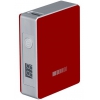 Портативный аккумулятор 5200 mAh, Interstep Soft-touch (2А, 1xUSB, цифр. индикатор, сквозной заряд, Красный)