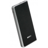 Портативный аккумулятор 6000 mAh, Interstep Polymer Ultra Slim (2,4А, 2xUSB, Li-pol, Плоский кабель, PU-Кожа, Черный)