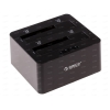 Док станция Orico [6629US3-C-BK] 2.5"/3.5" USB3.0 2xHDD Black