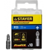 Набор бит STAYER 26221-3-25-10_z01 [ProFix Pozidriv, тип хвостовика C 1/4", № 3, L=25мм, 10шт]
