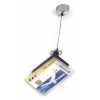 Держатель для пропуска Durable 8307-58 CARD HOLDER DELUXE PRO 54х85мм серый (упак.:10шт)