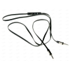 Кабель соединительный 3.5 Jack (M) 3pin - 3.5 Jack (M) 4pin, 1,2m, Cason, с микрофоном, черный