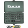 Набор бит KRAFTOOL 26065-H33 [кованые, торсионные, Cr-Mo, система насечек "NSS", 33 предмета, в боксе]