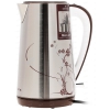 Электрочайник Polaris PWK 1503 CA White/Dark Brown [1.5 л, 2800 Вт, закрытая спираль, металл, фильтр]