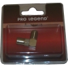 Антенный переходник Pro Legend [F розетка - ТВ вилка, металл в блистере, угловой, PL2011]