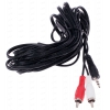 Кабель Pro Legend 3.5 Jack (M) - 2xRCA (M), 5m, черный