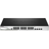 Коммутатор D-Link DGS-1510-28LP/ME 24G 2SFP 2SFP+ 24PoE 193W управляемый