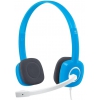 Наушники Logitech H150 [накладные, открытые, 20-20000 Гц, микр., каб. 1.8м, 3.5мм голубые]