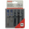 Набор пилок для лобзика Bosch 2607010148 [мет/дер, 10 шт.]