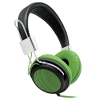 Наушники накладные BBK EP-3500S 1.5м черный/зеленый проводные (оголовье)