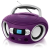 Аудиомагнитола BBK BS15BT фиолетовый 2Вт/MP3/FM(dig)/USB/BT