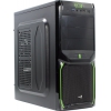 Miditower Aerocool <V3X Advance (Evil) Green Edition> Black  ATX 800W (24+2x4+4x6/8пин)
