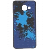 Чехол Art Case и защитная пленка для Samsung Galaxy A3 (2016), Trend_Мрамор синий, Deppa