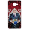 Чехол Art Case и защитная пленка для Samsung Galaxy A7 (2016), Person_Путин карта мира, Deppa