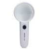 Лупа офисная Deli E9098 d=60мм x3.5 LED подсветка белый пластик ABS (упак.:1шт) блистер (мин.кол.12)