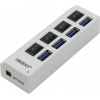 Orient <BC-307PS> USB3.0 Hub  4 port+БП/Зарядное устройство USB(Вх. AC110-240V, Вых. DC5V,  2xUSB 2.1A)