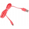 Кабель для Apple 8 pin, CANYON (2,4А, плоский, MFI, 1м, красный)