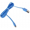 Кабель для Apple 8 pin, CANYON (2,4А, плоский, MFI, 1м, синий)