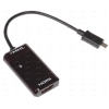 Кабель/переходник MHL 2.0 MOBILstyle 0,15 м (microUSB-HDMI, пульт ДУ, черный)