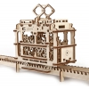 Конструктор 3D-пазл Ugears - "Трамвай с рельсами"
