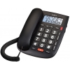 Телефон teXet TX-260 [Повт. наб., ЖК дисп., регул. уров. гром., память на 35 ном., крепл. на стену, 5 мелод., Black]