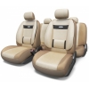 Авточехлы Autoprofi COMFORT (COM-1105) [Велюр/11 предм./Размер: M/(Т.бежевый/Св.бежевый)]