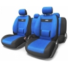 Авточехлы Autoprofi COMFORT (COM-1105) [Велюр/11 предм./Размер: M/(Черный/Синий)]