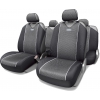 Авточехлы-майки Autoprofi CARBON PLUS Zippers (CRB-902PZ) [Полиэстер/9 предм./(Черный/Серый)]