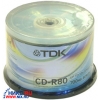 CD-R TDK   700Mb 52x sp. <уп.50 шт>  на шпинделе