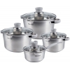 Набор посуды Rondell RDS-743 Favory [кастрюля: 5,6 л, 3,4 л, 2,4 л, ковш: 1,4 л, нержавеющая сталь, индукция]
