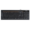 Клавиатура проводная A4Tech KX-100 Slim Multimedia, Black, USB