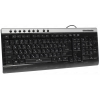 Клавиатура проводная Oklick 380M Multimedia, Black, USB