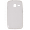 Накладка на корпус DF + Защитное стекло на экран DF для Samsung Galaxy J1 mini, силикон, прозрачный