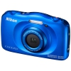 Фотоаппарат Nikon CoolPix W100 синий 13.2Mpix Zoom3x 2.7" 1080p 22Mb SDXC/SD/SDHC CMOS 1x3.1 5minF HDMI/KPr/DPr/WPr/FPr/WiFi/EN-EL19 (VQA011K001)