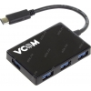 VCOM <DH310> USB3.1 Hub 4  port,  подкл.  USB-C