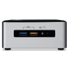 Неттоп IRU NUC 110 i3 6100U (2.3)/4Gb/500Gb 5.4k/HDG520/CR/Free DOS/GbitEth/WiFi/BT/65W/черный/серебристый (395109)