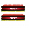 Память PATRIOT Viper 4 Gaming DDR4 Общий объём памяти 16Гб Module capacity 8Гб Количество 2 3200 МГц Множитель частоты шины 16 1.35 В черный / красный PV416G320C6K