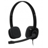 наушники с микрофоном Logitech H151, черные [981-000589]
