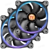 Вентилятор Thermaltake 120x120 Riing 12 LED 256 Colors 3 шт [CL-F042-PL12SW-B] (PWM, 400-1500 об/мин, 256 цветов, 18.5-26.4 дБ)